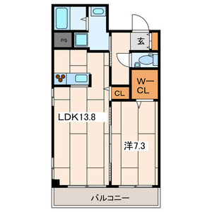 Cherry House Ⅵの間取り|間取りです。