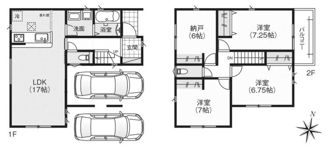【間取り】 | 亀岡　三宅町一丁目　新築一戸建