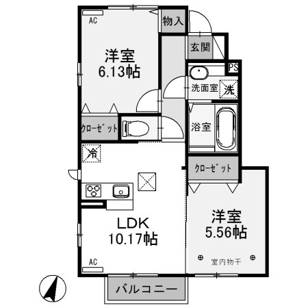 【間取り】 | ラルーチェⅡ