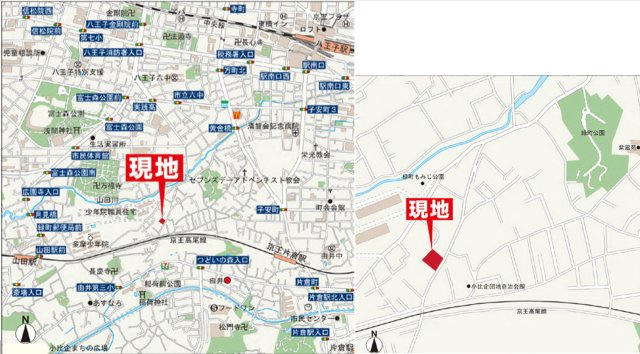 『八王子市新築戸建て』八王子市緑町774-1【仲介手数料無料】　の地図|～仲介手数料無料☆八王子ひなた不動産～八王子市緑町　新築戸建て