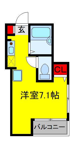 葛飾区高砂６丁目のアパートの間取り