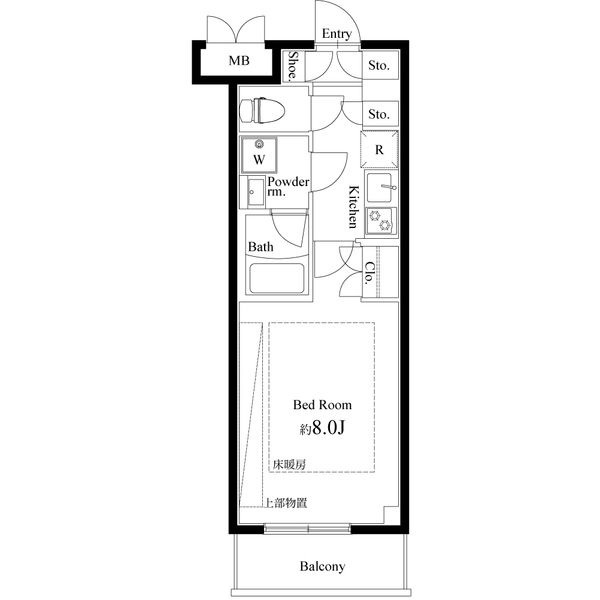 ＡＲＴＥＣＡＳＡ　Ａｌｉｖｉｅ　綾瀬の間取り|間取りです。