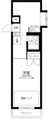 プレール新板橋の間取り|間取りです。