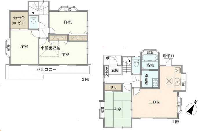『八王子市中古戸建て』八王子市横川町936-16【仲介手数料無料】　八王子市横川町　の間取り|～仲介手数料無料☆八王子ひなた不動産～八王子市横川町　中古戸建