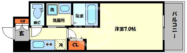 ジュネーゼみなと弁天町の間取り|ジュネーゼみなと弁天町　間取り