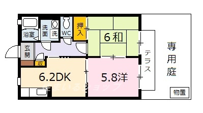 ハピネス口田の間取り