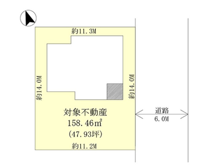 宇都宮市東浦町中古住宅の区画図