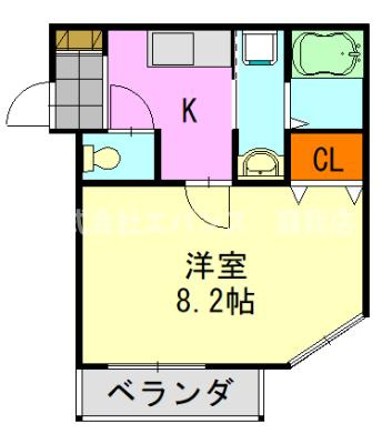【間取り】 | アレッタ長洲 | 使いやすい間取りです