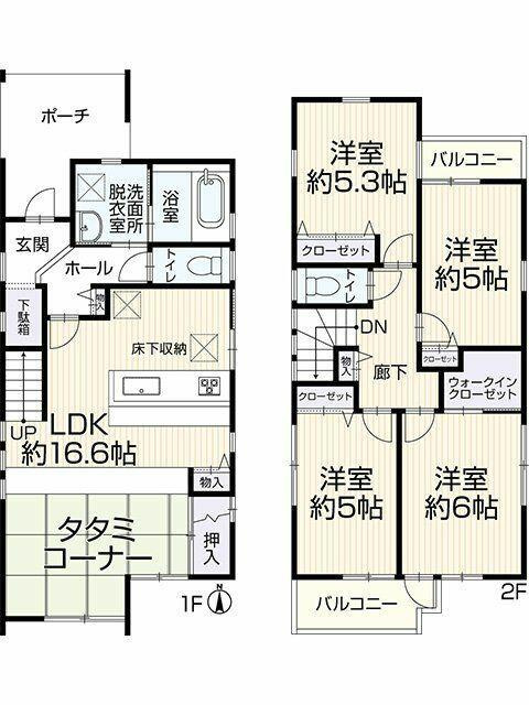 中古戸建て・仲介手数料半額）愛西市須依町白山４－１３の間取り|間取り