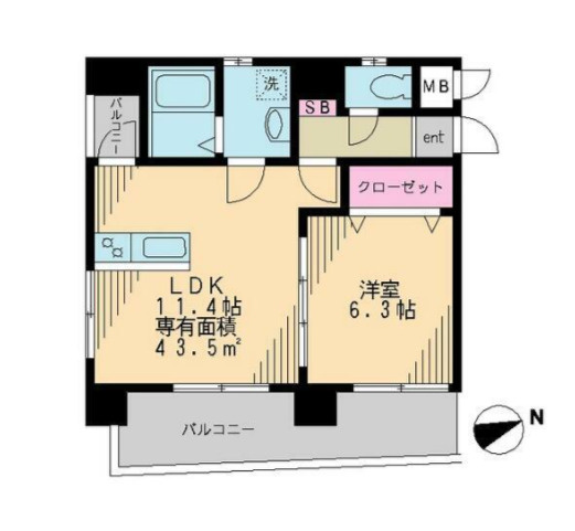 ベルウッド浅草の間取り