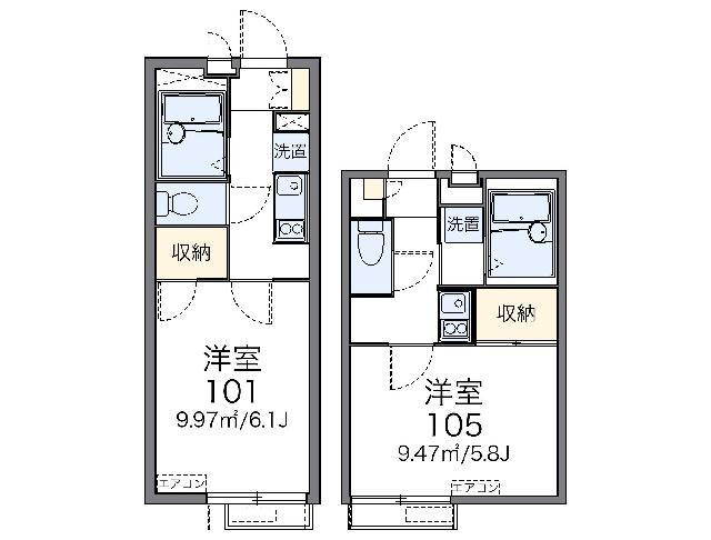 【間取り】 | レオパレスグラン　プリエ