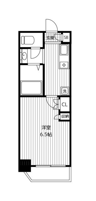 エルニシア横浜蒔田の間取り