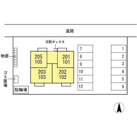 D-Room寺町の区画図