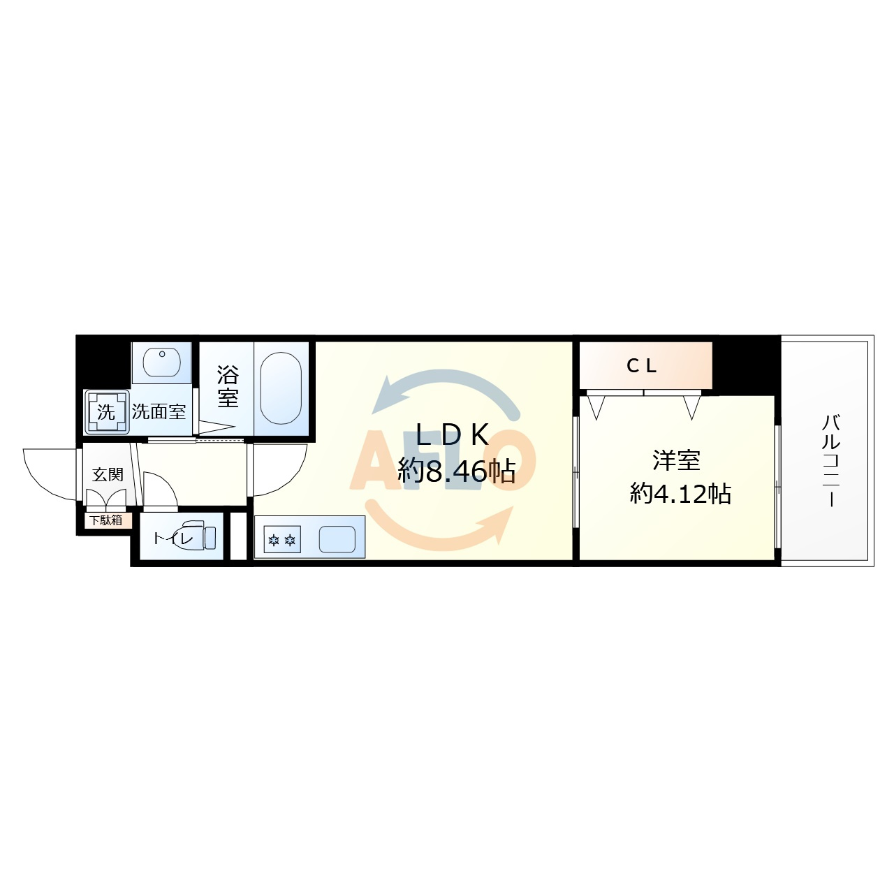 ACT DOORS 天六の間取り|ACT DOOR 天六　間取り