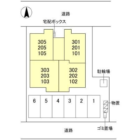 D-Grande常盤町の区画図