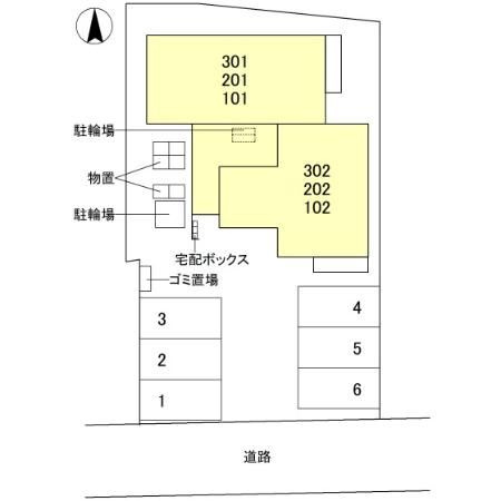 D-Grande東田地方の区画図