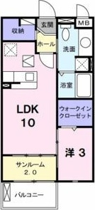 【間取り】 | アンジェロ　F1