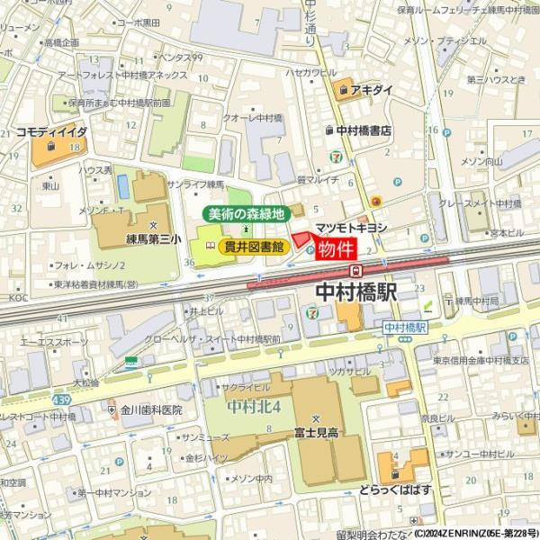 ヒルズガーデンの地図