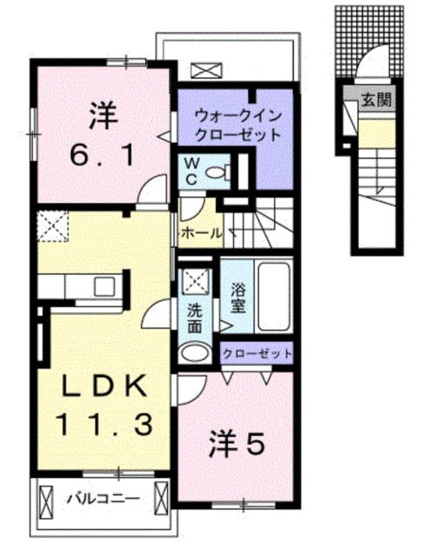 【間取り】 | ベルアンジュ別府Ⅱ