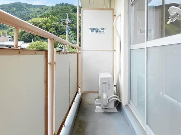 ビレッジハウス小島4号棟のバルコニー|ビレッジハウスの同一物件・同一タイプの間取りの写真です