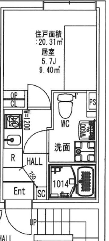 港区白金５丁目の賃貸マンションの間取り