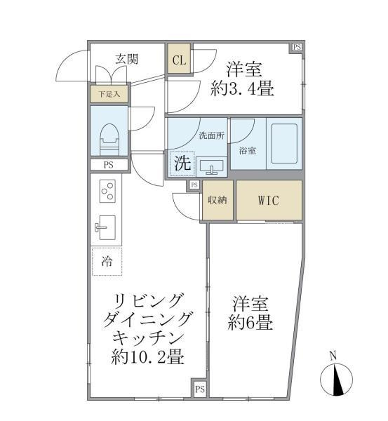 ウェルスクエア中延ＩＩの間取り