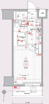 メイクスデザイン入谷Ⅱの間取り