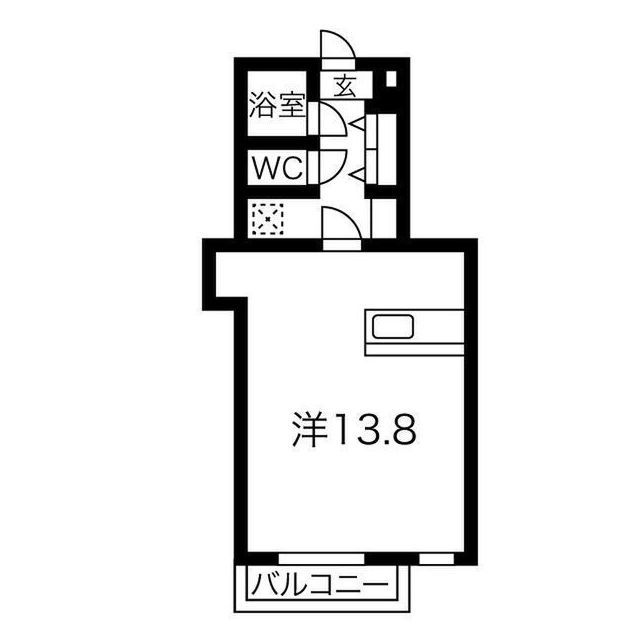 岐阜市庵町のアパートの間取り