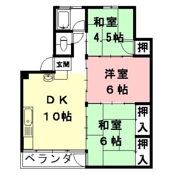 朝霧ビルの間取り
