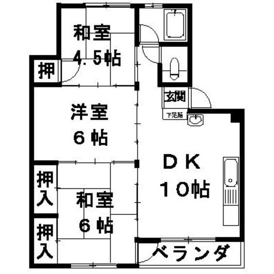朝霧ビルの間取り