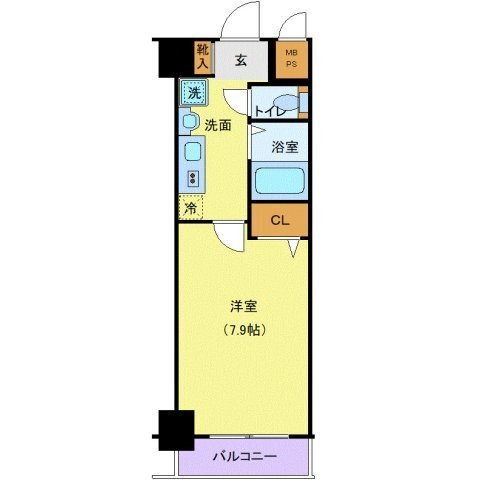 グランヴァン銀座東の間取り