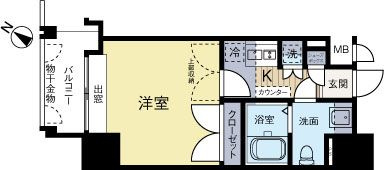 【間取り】 | ダイナコートエスタディオ大濠公園Ⅱ