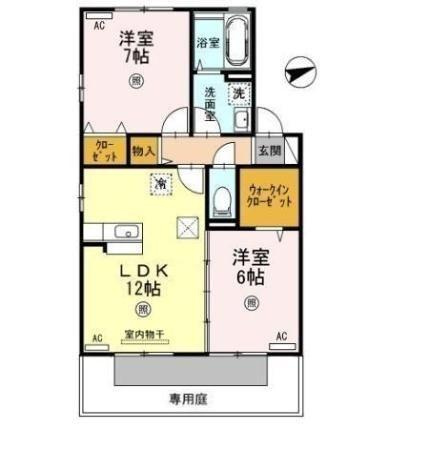 【間取り】 | リビングタウン弓ヶ浜　Ｄ棟