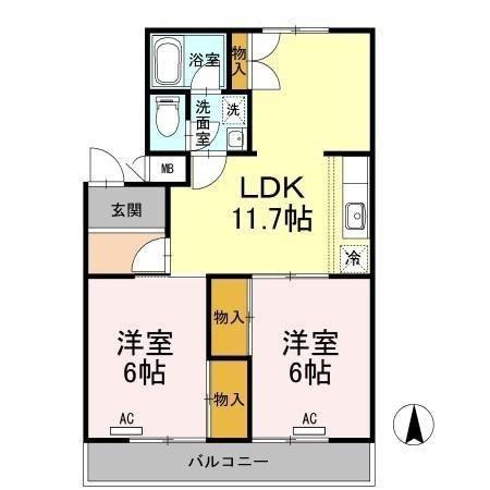 【間取り】 | フジパレス新開
