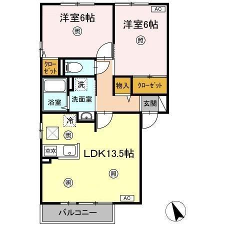 【間取り】 | ロワール福原　Ａ棟