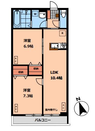 【間取り】 | Ｃａｓａ　Ｒｏｓｅｔｏ