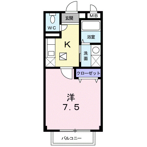 【間取り】 | エスポアール　Ⅰ
