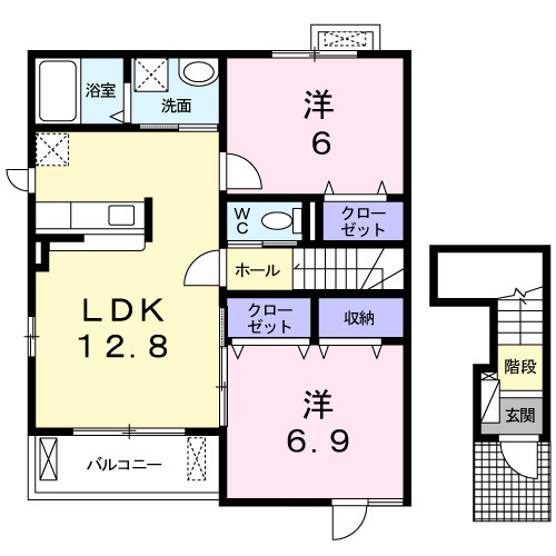 ラポール　Ⅰの間取り