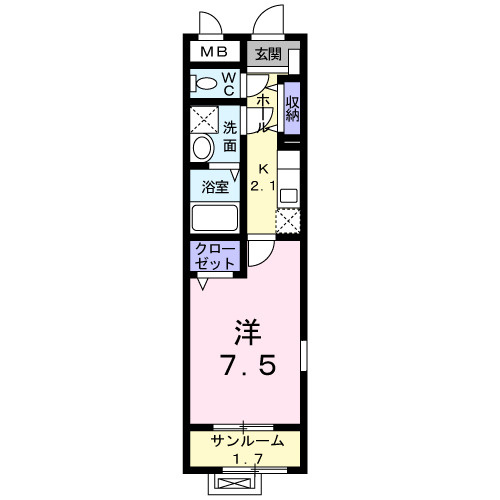 リジエール・五番町の間取り