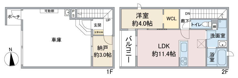 PLUM植田東の間取り