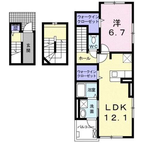 パリⅦの間取り