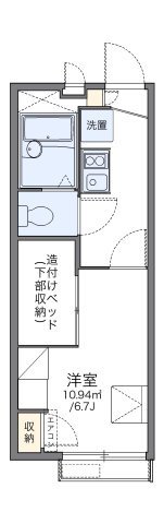 レオパレスツバキハウスの間取り