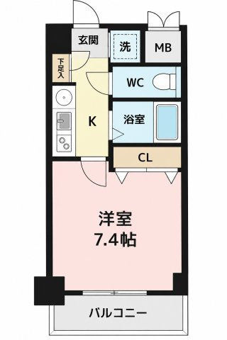 プレサンス名古屋駅前グランヴィルの間取り