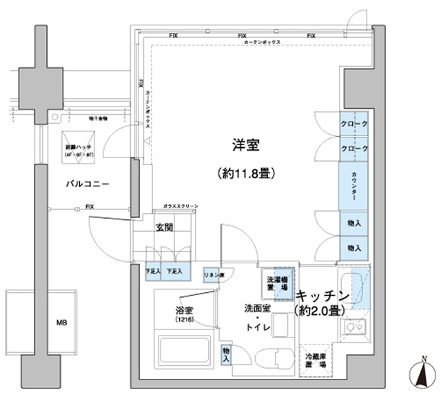ガーデニエール砧レジデンスの間取り
