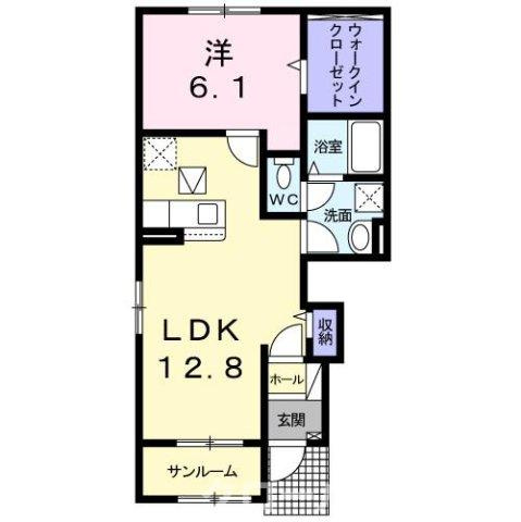 ラ　コーヴァ綾川Ⅰの間取り