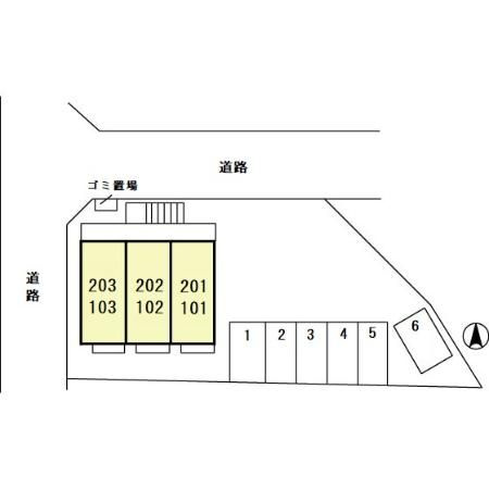 セジュール東石川の区画図