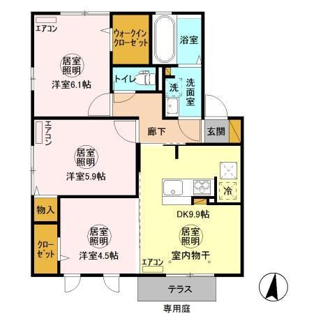グランマーレ　Qの間取り
