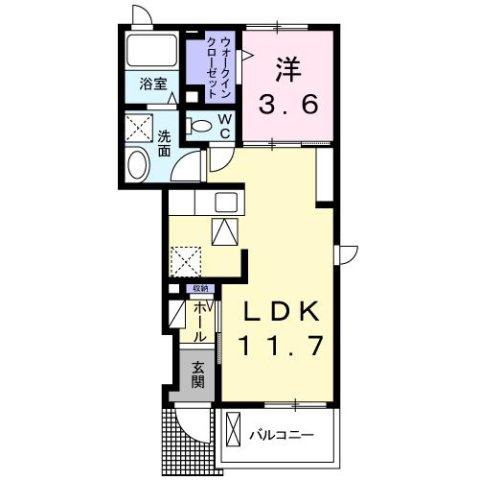 サニー　ビオーラの間取り