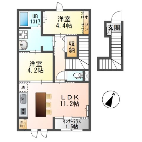 ワイズスクエア０１（Y’s square０１）の間取り