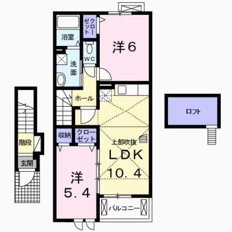 ウィッシュピュア　ハナワの間取り
